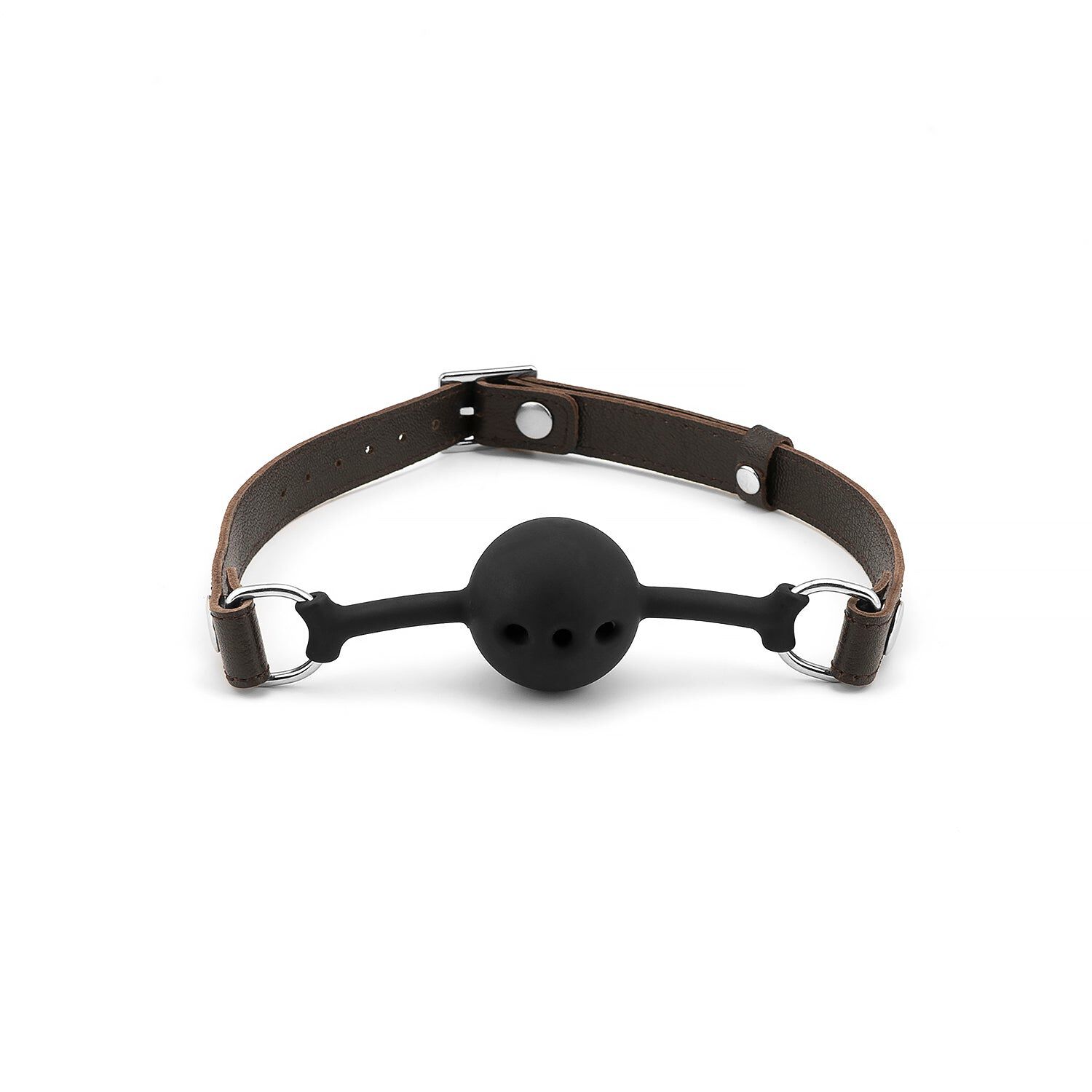 Cher Soul Wild Gent : Bâillon en cuir marron