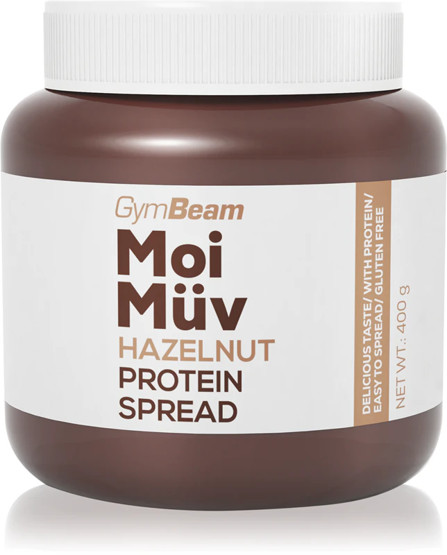Pasta de proteína GymBeam MoiMüv, suplemento alimentar.