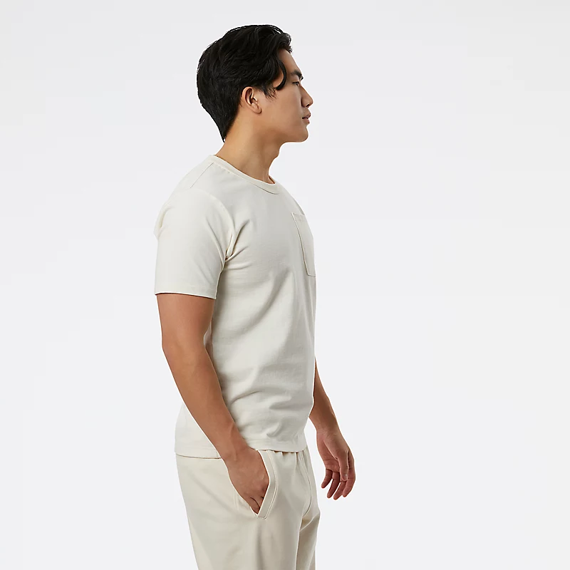 NB Athletics Herren-T-Shirt „Nature State“ mit kurzen Ärmeln – GREIGE