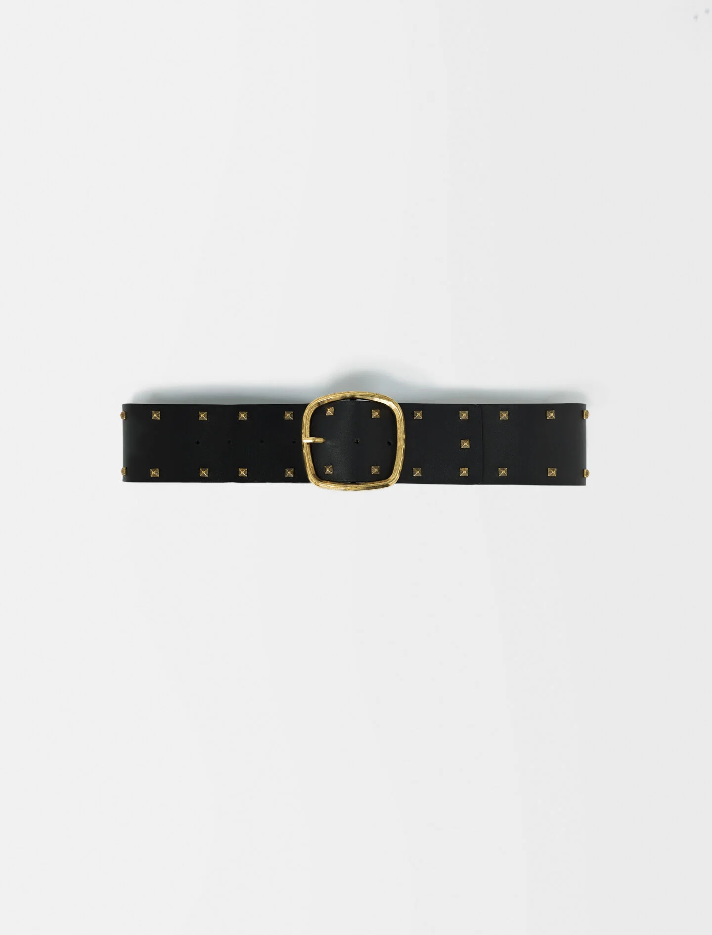 Riem met studs - Zwart