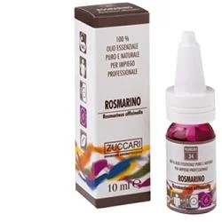 ZUCCARI Natürliches ätherisches Öl mit Rosmarin 10 ml Aromatherapie und Wohlbefinden