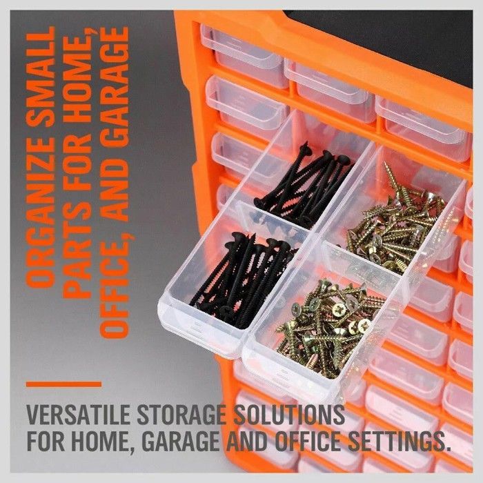 Organizador multicajonera con 60 cajones, costurero, caja de herramientas, armario de almacenamiento, unidad organizadora, 38x16x47 cm