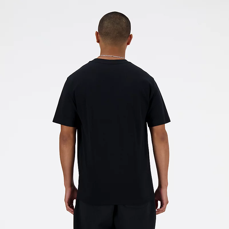 Camiseta esportiva masculina premium com logotipo - PRETA