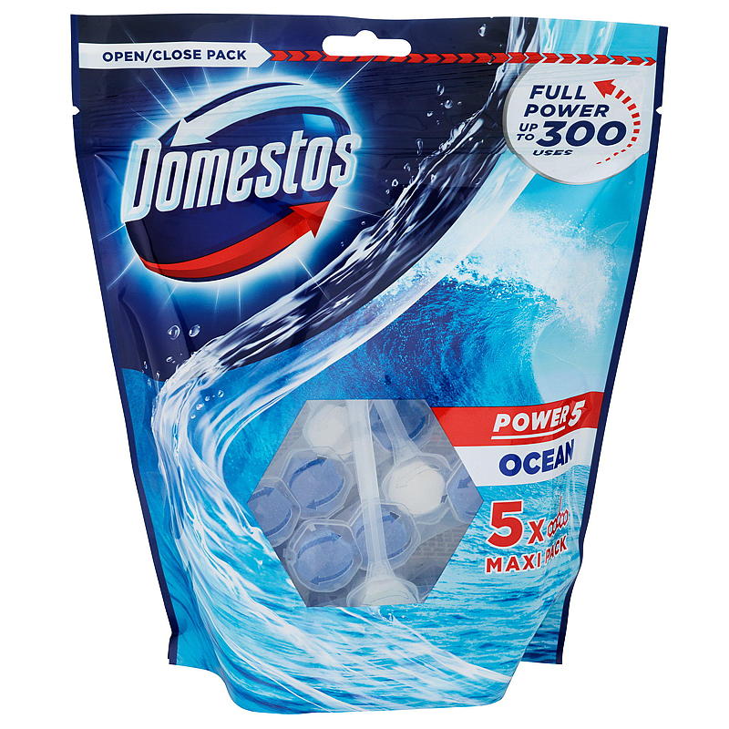 Domestos toalettavloppsblock 5-pack Ocean Domestos