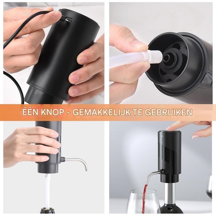 Rechargeable electric carafe - Wine accessory - Ideal for family gatherings, outdoor parties, weddings