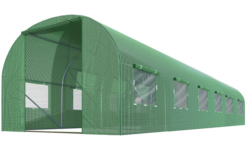 Tunel foliowy ogrodowy szklarnia 3x6m tyczki 18m2 zielony Plonos