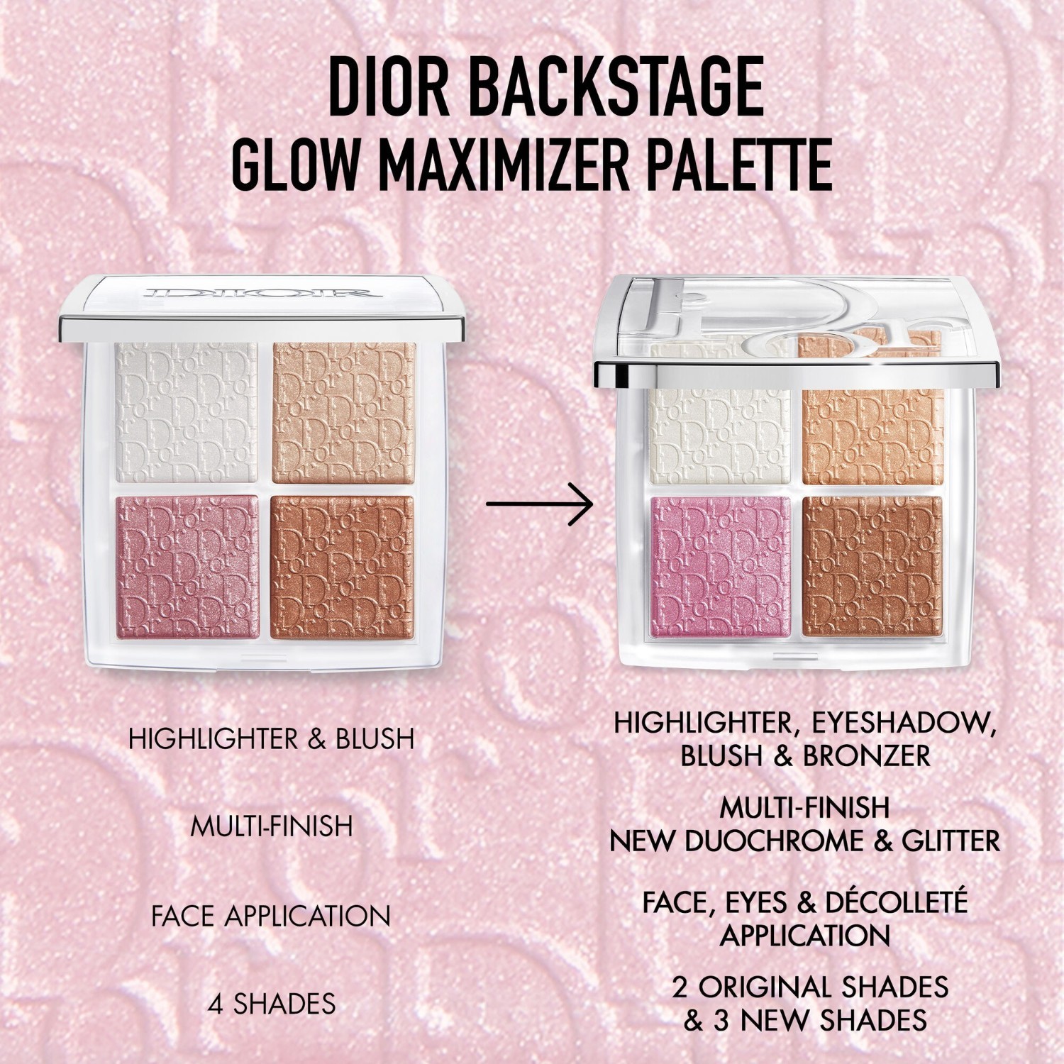 DIOR osvetljevalec Dior Backstage Glow Maximizer paleta - 10 g