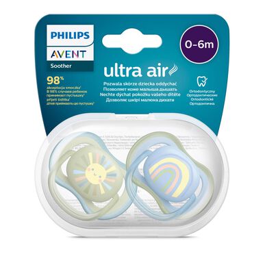 Philips Avent Chucha Ultra Air tutti 0-6M Boy 2 un 2 un