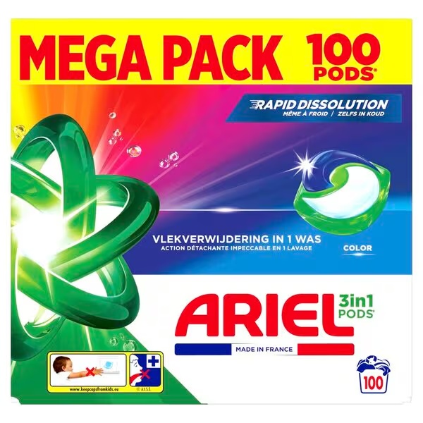 Ariel Color 3-v-1 kapsule<br>100 kosov