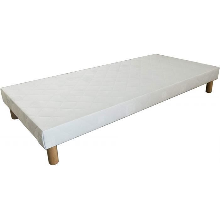 Confezione di basi letto 2 x 70 x 190 cm (140 x 190 cm) con gambe 
