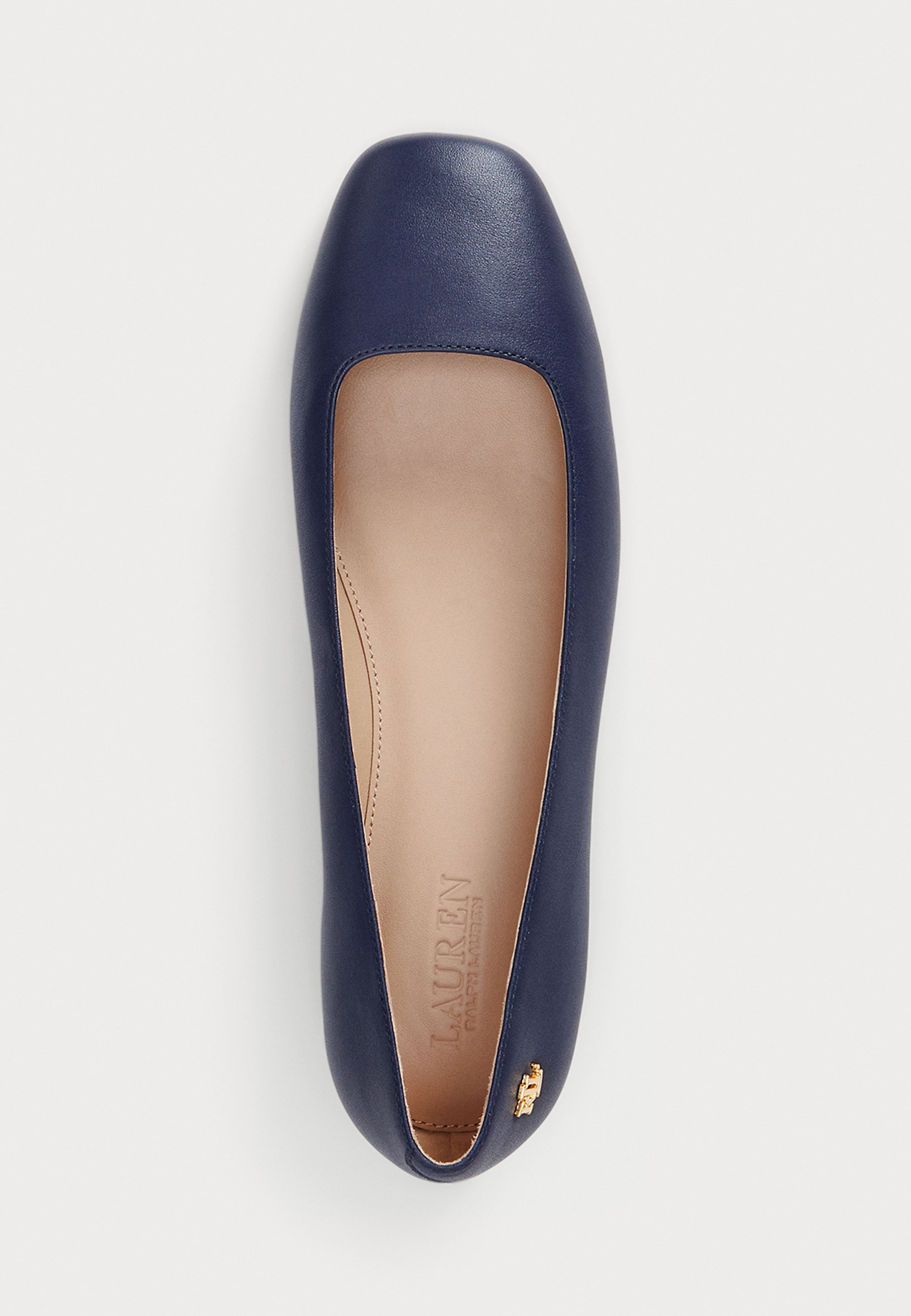 Lauren Ralph Lauren EMELLIE NAPPA LEATHER BALLET FLAT - Balerini - refined navy