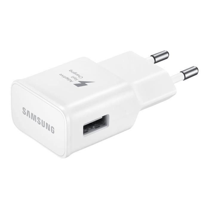 Cargador rápido Samsung EP-TA20EWE + cable USB-C blanco de 1 m para OnePlus Nord 2 5G