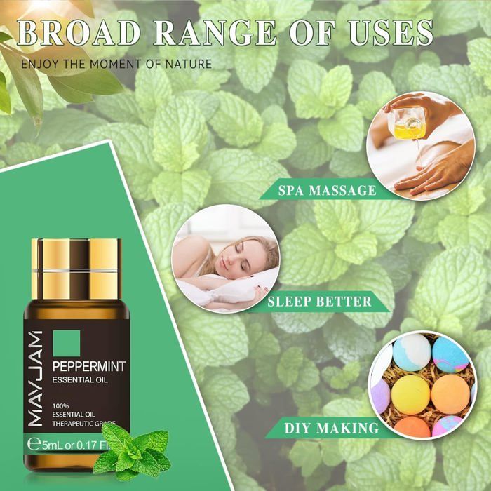 Set de aceites esenciales para aromaterapia: jazmín, eucalipto, vainilla, menta, sándalo, perfumados, 35 piezas.