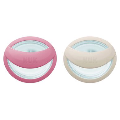Nuk silikoninis MommyFeel čiulptukas 0-9M rožinis 2 vnt. 2 vnt.
