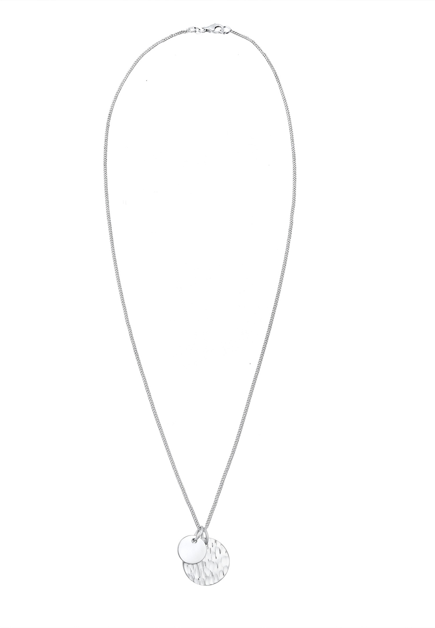 Elli Plaquettes Pendentifs Basic Géo Collier Femme - (925/1000) Argent
