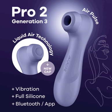 Vibrator z dvojnim pritiskom Satisfyer Pro2 Generation3 Lila 1 kos 1 kos