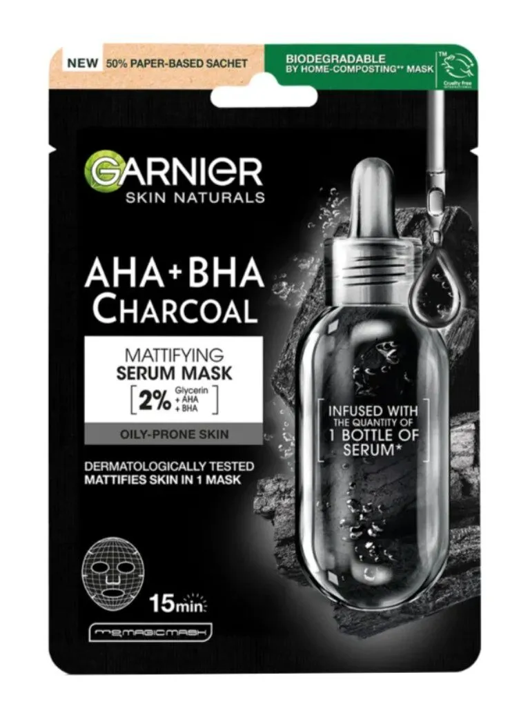 Garnier Skin Naturals Czarne Algi Maska do twarzy