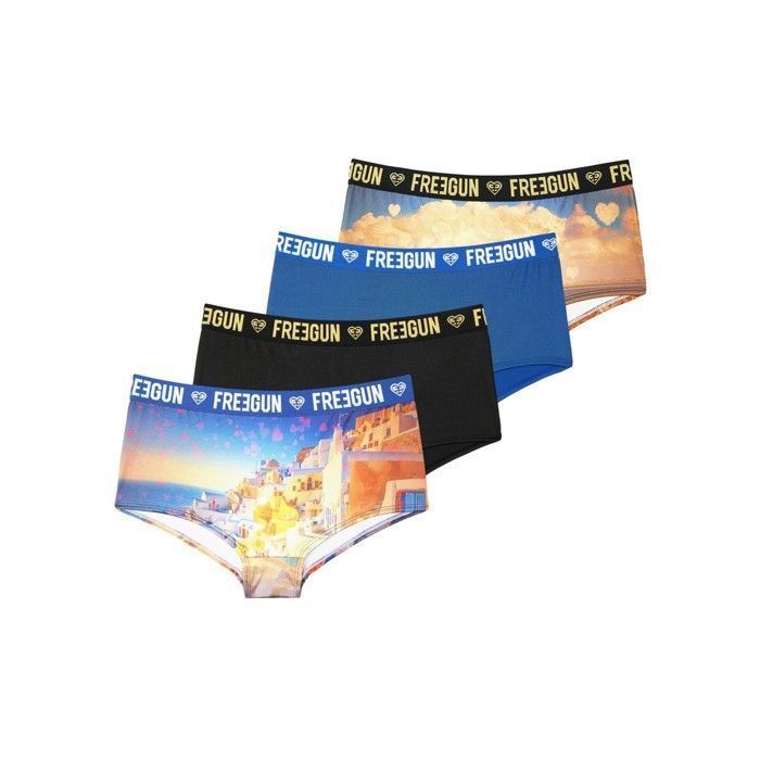Pantaloncini in microfibra Freegun, confezione da 4 per ragazze