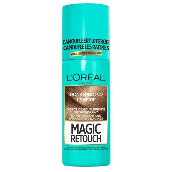 „L'Oréal Paris Magic Retouch Dark Blonde“ maskuojamasis purškiklis plaukų šaknims, 75 ml