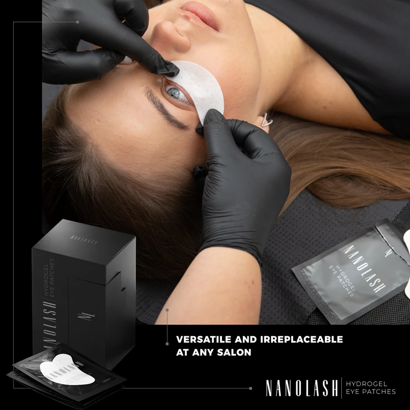 Nanolash Hydrogel Eye Patches: inserções de hidrogel para extensão de cílios.