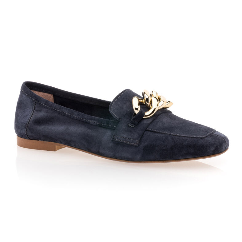 Blaue Damen-Loafer/Bootsschuhe