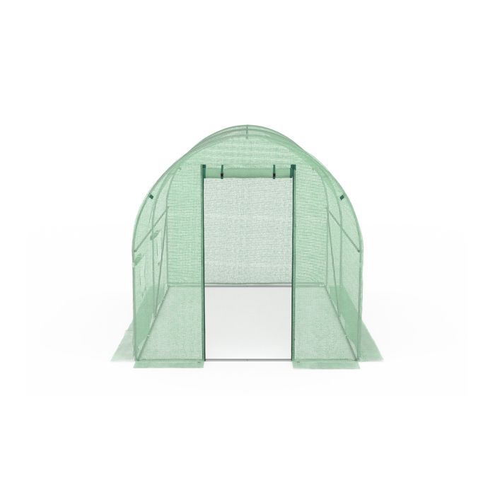 Serre tunnel de jardin 6M² avec bâche renforcée