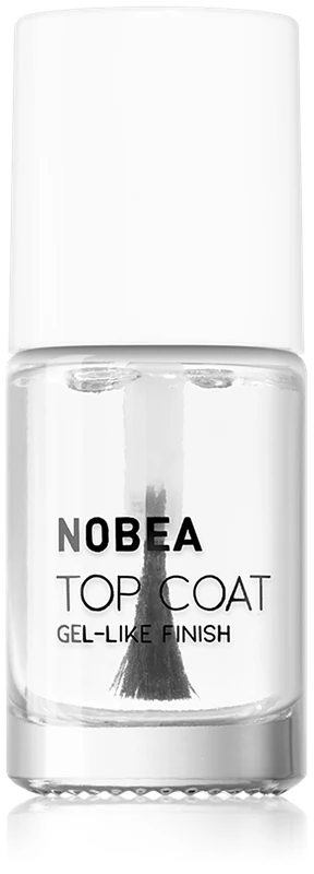 Conjunto de esmaltes NOBEA Day-to-Day com 4 peças, efeito gel, na cor nude.