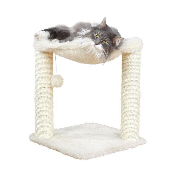 Cat scratching post, cream, 50 cm