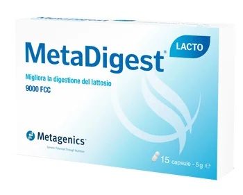 METAGENICS Metadigest Lacto 15 Kapseln Nahrungsergänzungsmittel bei Laktoseintoleranz