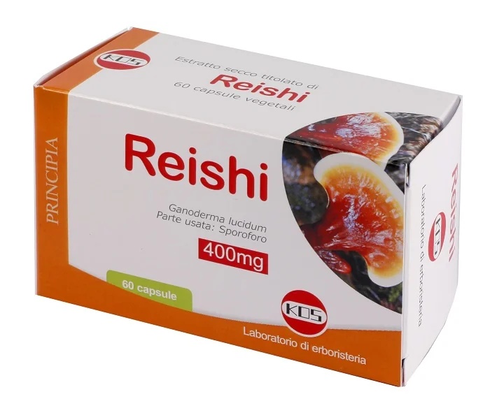 KOS Kos Reishi droog extract voedingssupplement 60 capsules Mycotherapie