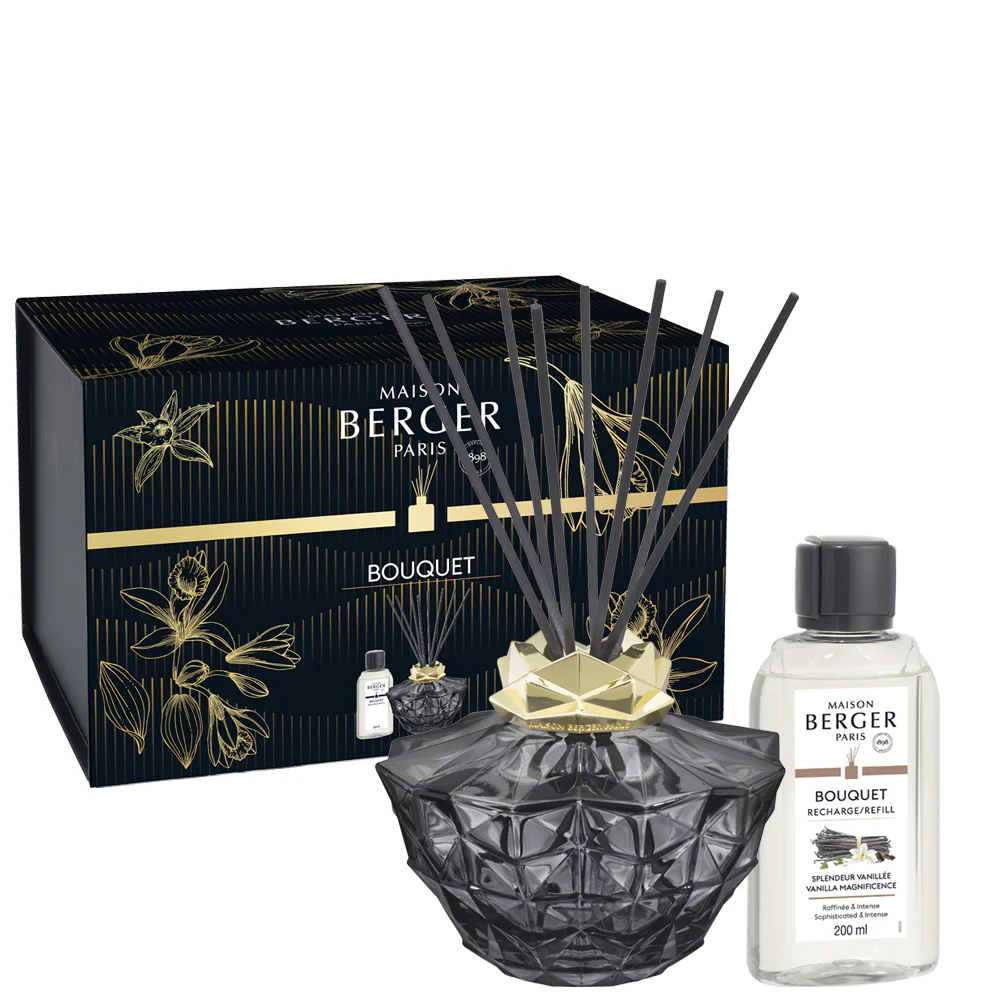 Bouquet Parfumé Cofanetto Bouquet KALI Noir - Splendeur Vanillée - Diffusore di Profumo