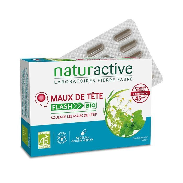 Naturactive maux de tete flash bio 14 gelules
