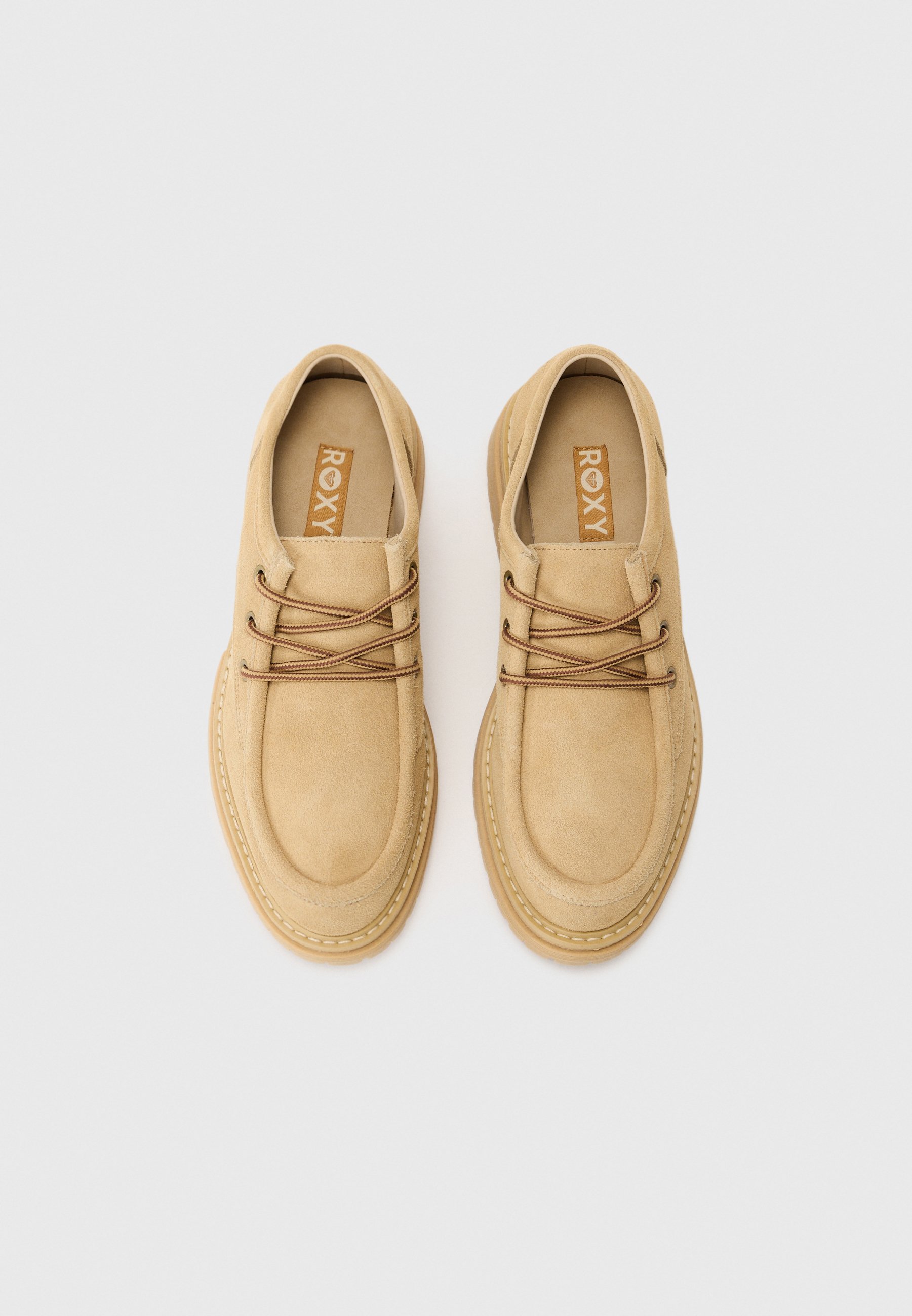 Roxy WORK IT LOW - Casual veterschoenen - beige