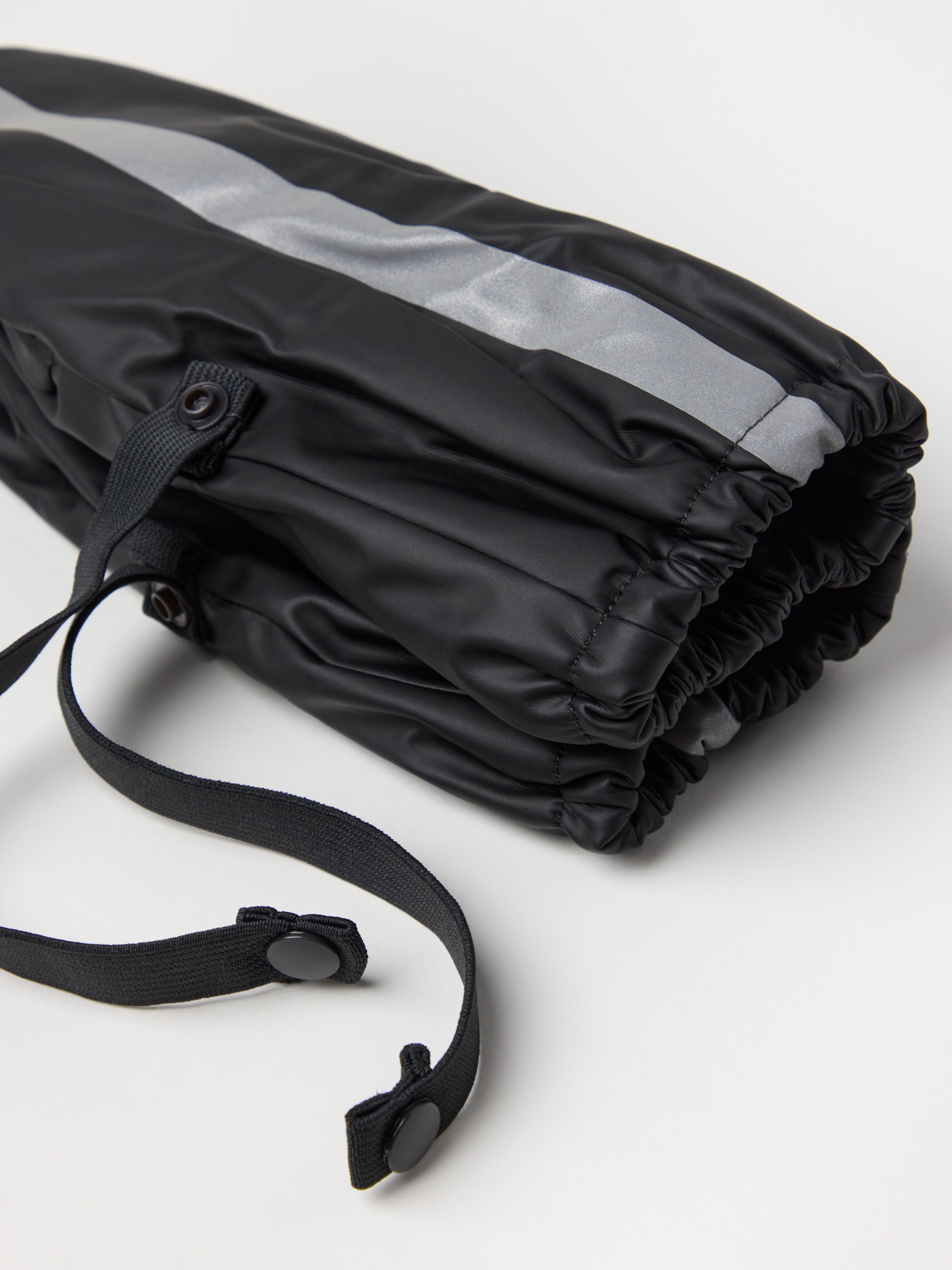 Gants de pluie noirs doublés en polaire