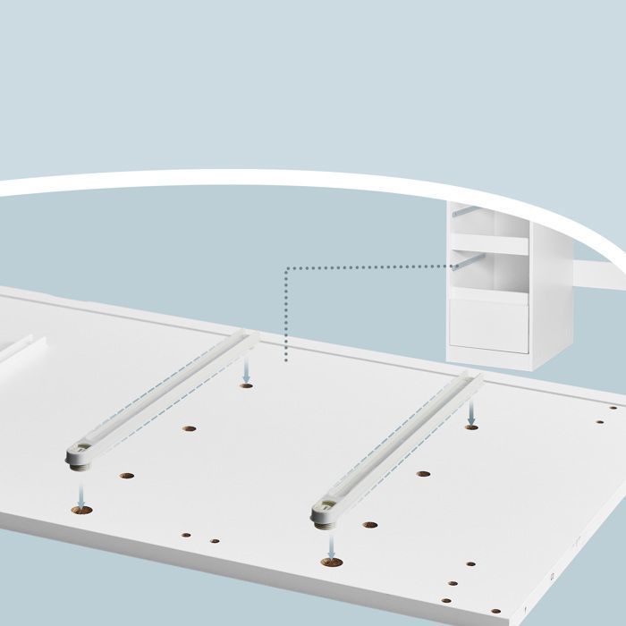 VASAGLE Coiffeuse avec Miroir LED, Multiprise, 9 Tiroirs, Loupe 10x, Éclairage 3 Couleurs, Installation des Rails sans Outils, Blanc