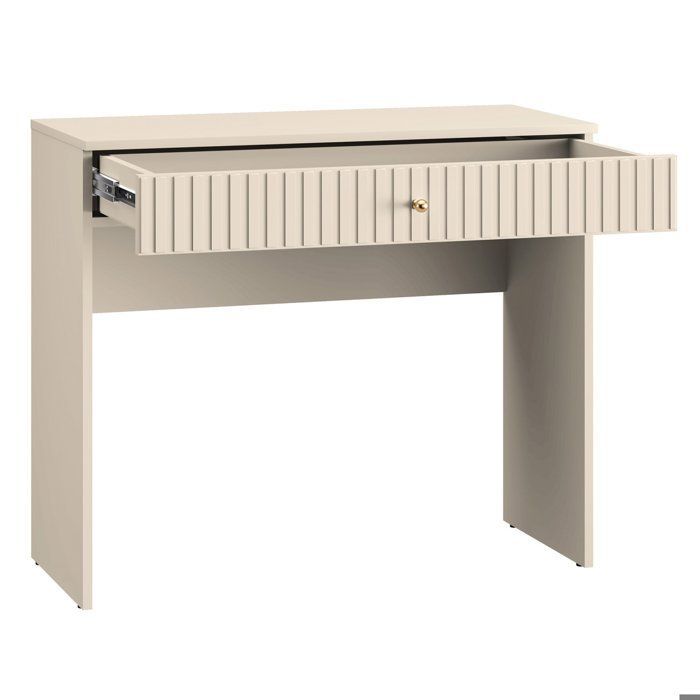 Coiffeuse avec tiroir - CALETTO - 92 cm - beige