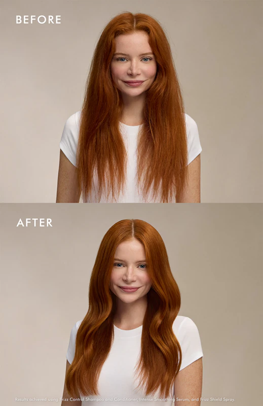 Loção Suavizante Moroccanoil Frizz Control para cabelos rebeldes e com frizz.