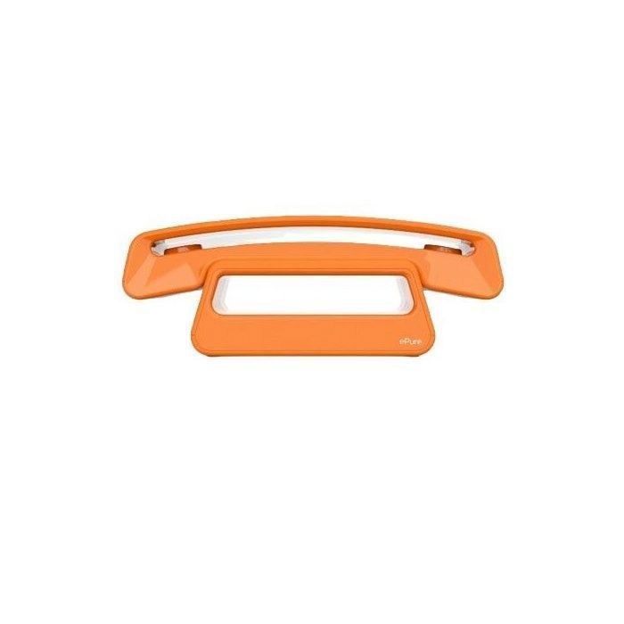 Teléfono inalámbrico fijo DECT - ALCATEL - ePure Iconic - Diseño vintage - Naranja