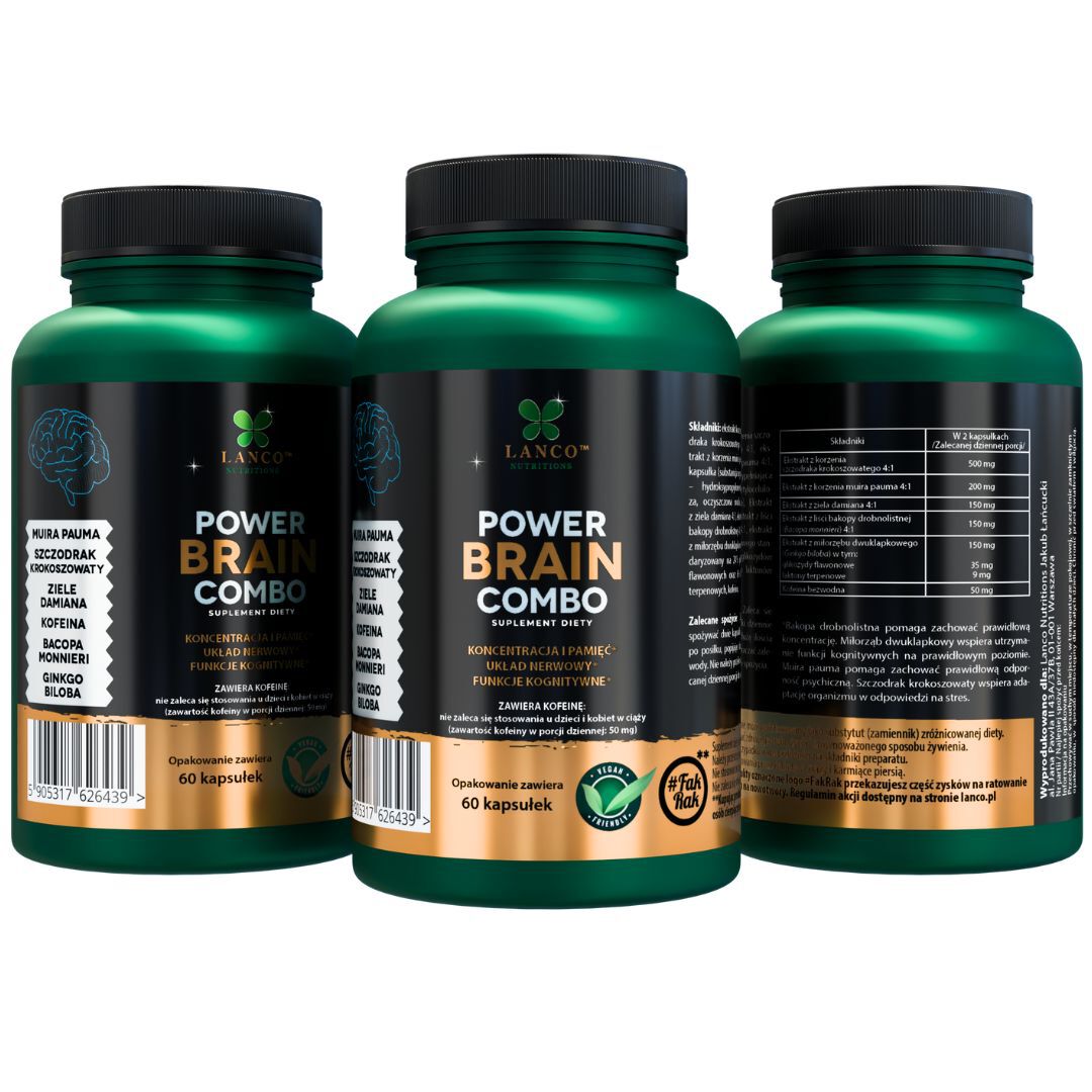 Lanco Nutritions Power Brain Combo