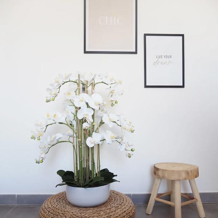 Kunstige orkideer 80 cm