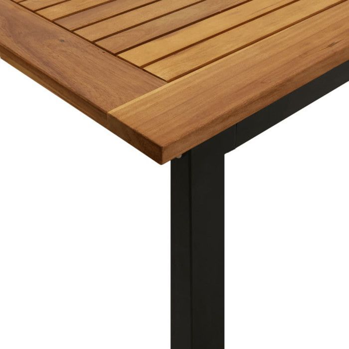 vidaXL Tuintafel met U-vormige poten 200x90x75 cm Acaciahout 319514