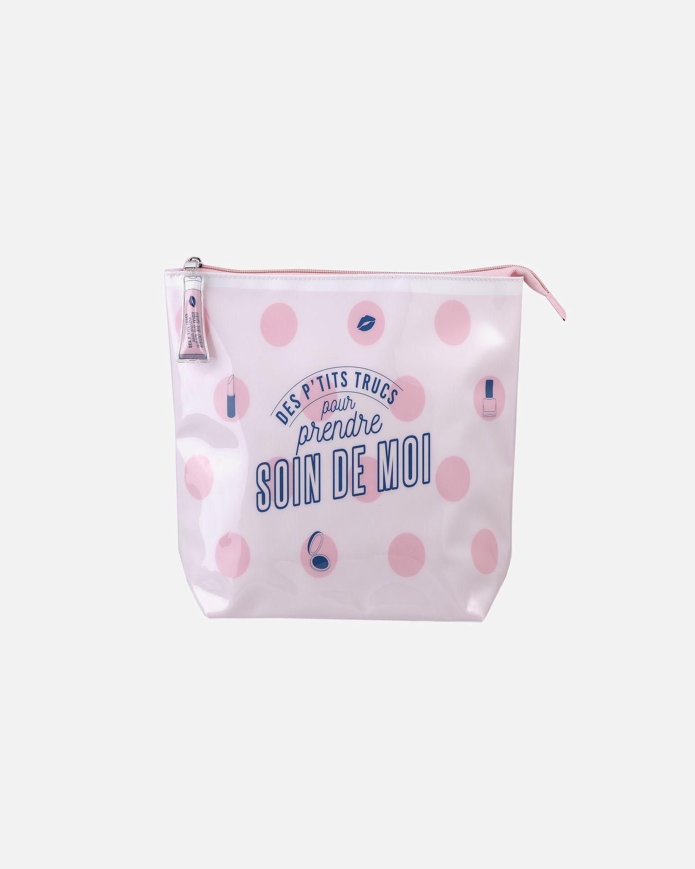 Take Care Trousse de toilette rose & blanche Des P'tits Trucs pour me faire une beauté