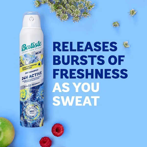 Batiste 24H Active száraz sampon izzadságaktivált technológiával