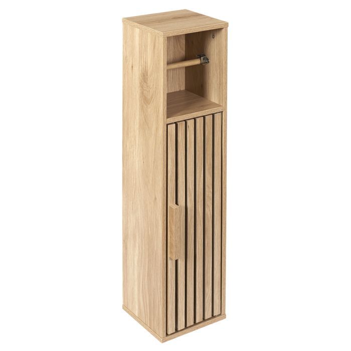 Toiletpapierhouderkastje - Home Deco Factory - Klaus - Praktisch - Elegant - Bruin