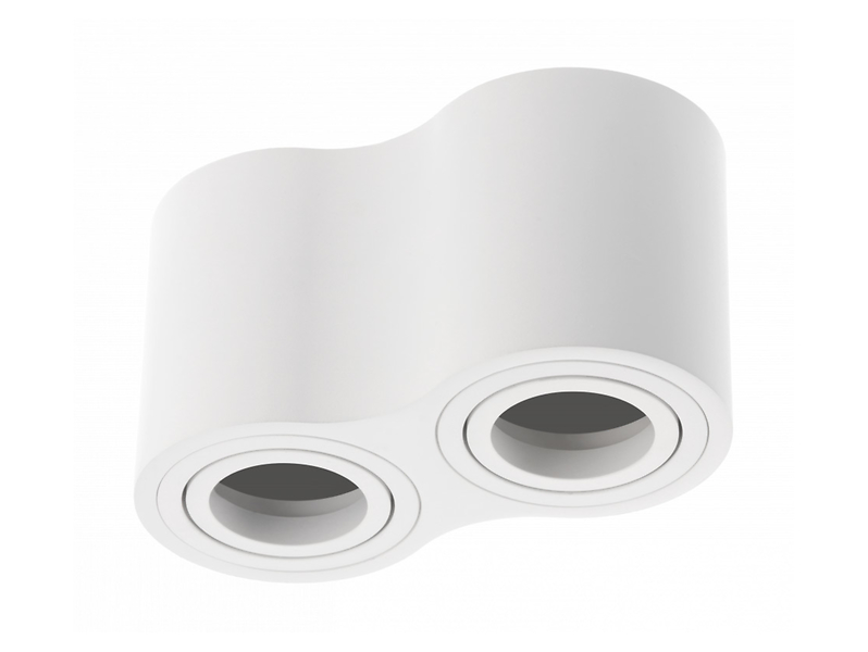 Lampa natynkowa Aveiro Duo Bis 2-punktowa aluminiowa biała