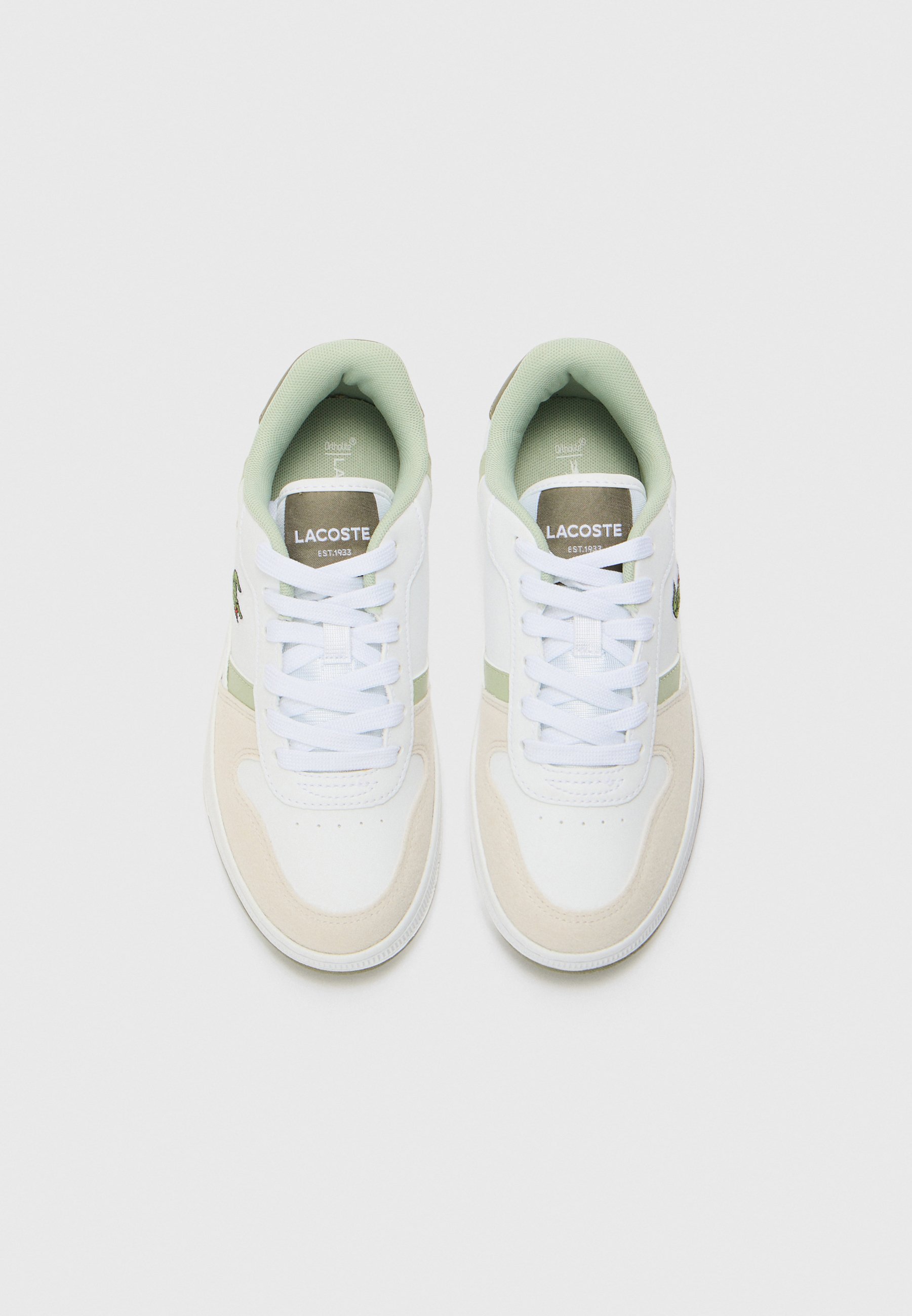 Lacoste Junior T-Clip Set Unisex - Sneaker - Weiß/Khaki