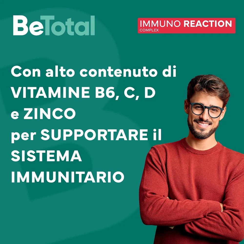 BE-TOTAL Be-Total Immuno Reaction 8 flacons Complément alimentaire Défense immunitaire Vitamine C
