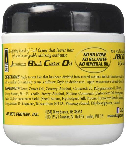 Crema definidora de rizos con aceite de ricino negro jamaicano Doo Gro