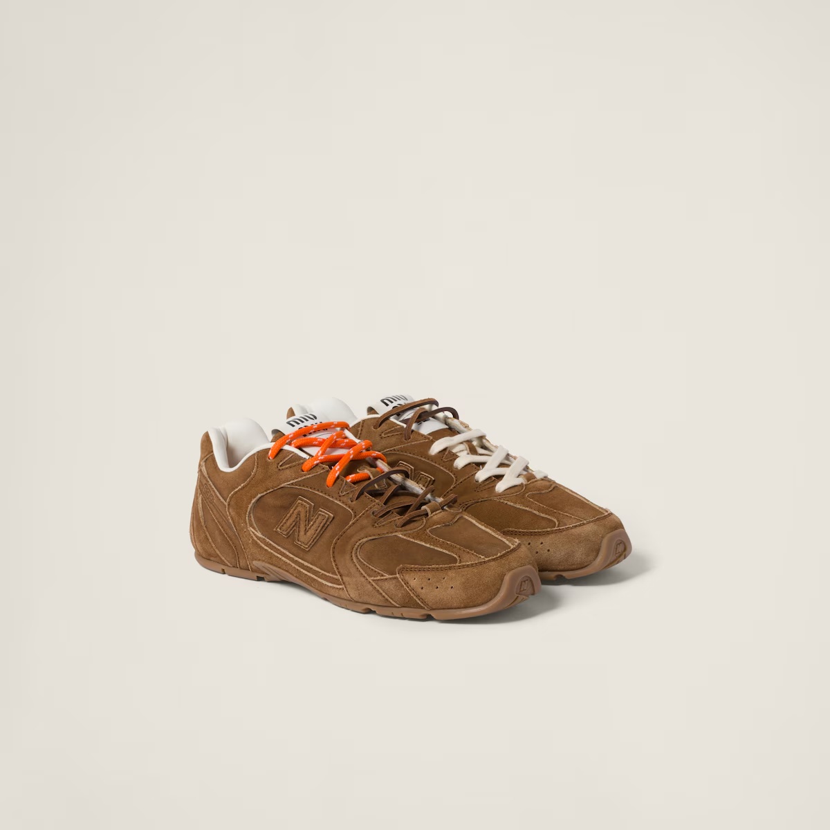 New Balance X Miu Miu 530 SL suede sneakers Cinnamon