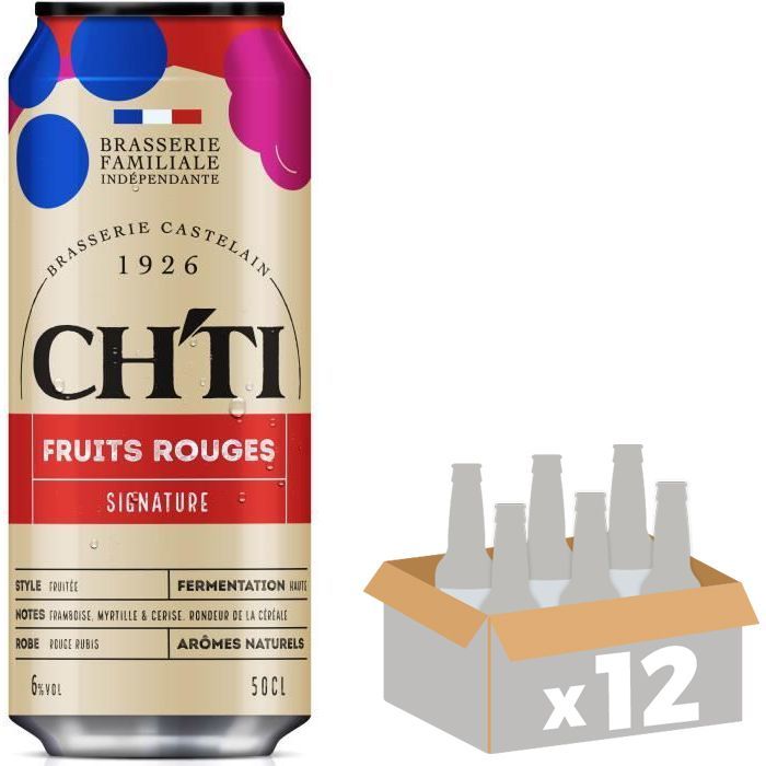 Cerveza Roja Signature - Chti - 6,00% ABV - 12 latas de 50 cl